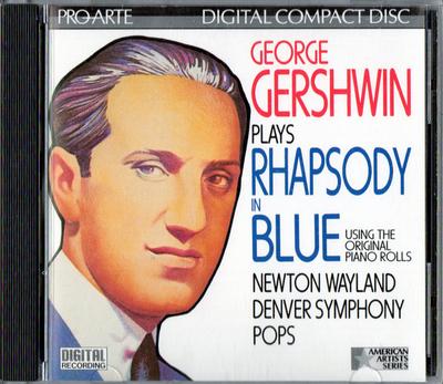 CD GEORGE GERSHWIN Rhapsody In Blue CDD352 ProArte Digita 1988 US Jazz Usado