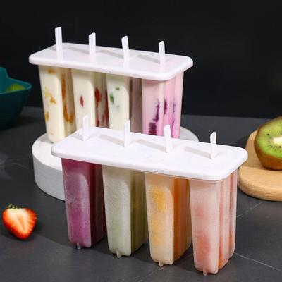 1pc Popsicle Mold Creative Popsicle Mold Silicone Popsicle Ice DIY With Cover Kitchen Product C G6L6