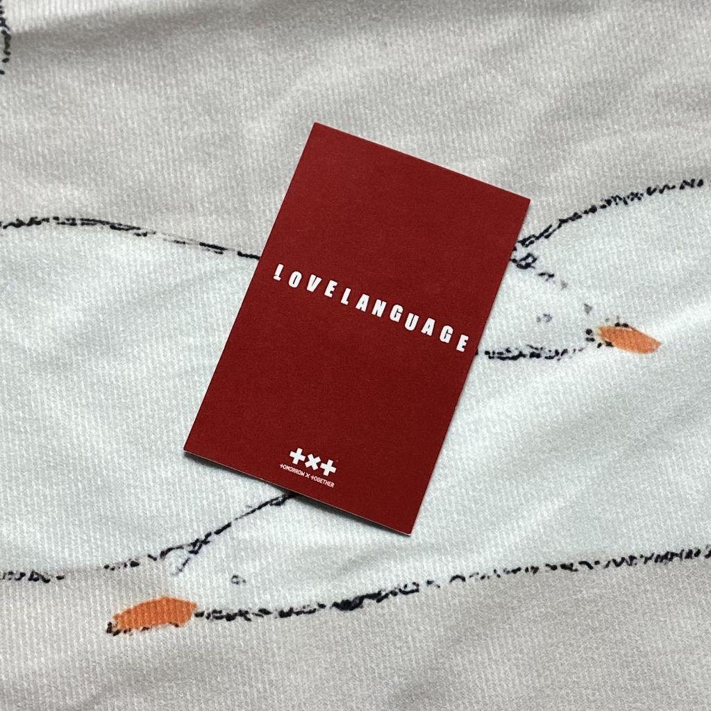 [USED] TXT Soobin Love Language Trading Card Public Broadcast