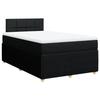VidaXL Sommier à lattes de lit avec matelas Noir 120x200 cm Tissu 3289725