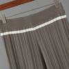New Summer Polo Collar Short Sleeve Fashion Casual Loose Versatile Thin High Waist Knitted Suit Women