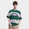 Fila New Casual Loose Striped Spliced Tennis T-Shirt Men Tops Summer-Green F11M339109F-DG