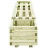 VidaXL Banc de jardin à jardinières Bois de pin imprégné