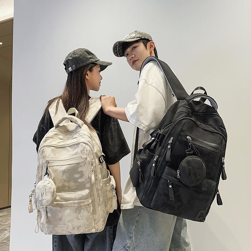 Junior High School Schoolbag Men's Large Capacity Backpack Women's Travel Backpack