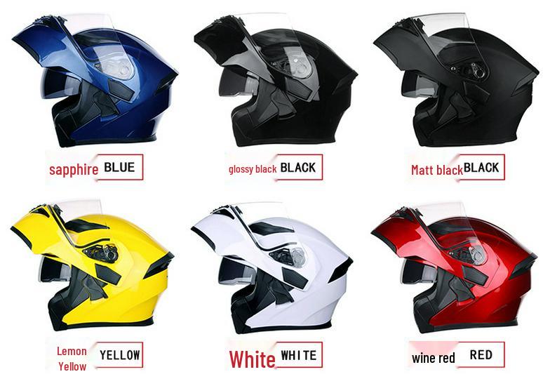 Jiekai DOT Standard Flip-up Double Visor Men's All-Season Motorcycle Helmet