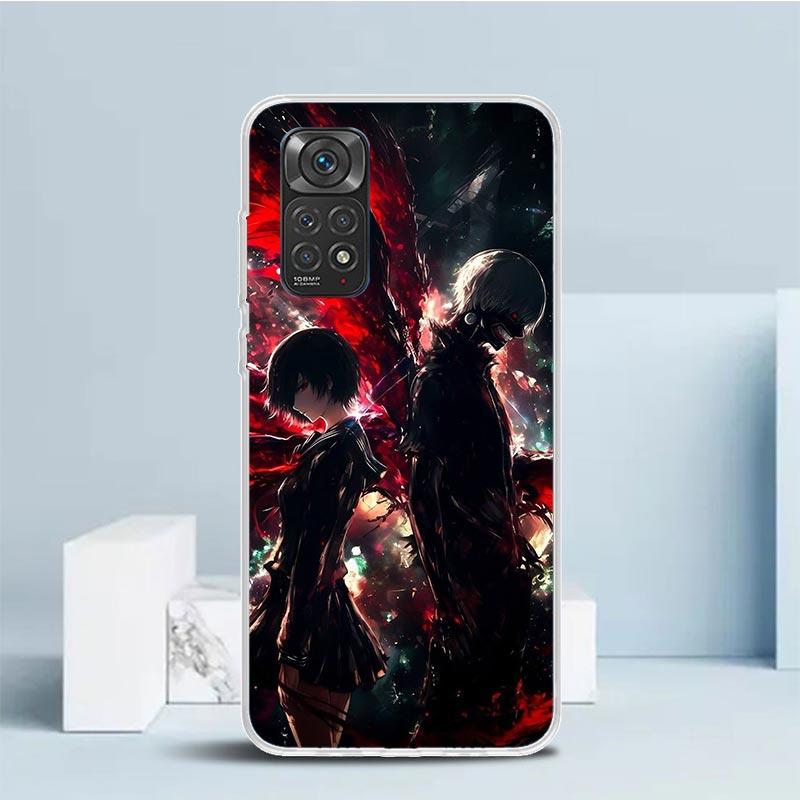 G-Ghoul Tokyo Touka Kirishima Soft Cover for Xiaomi Redmi Note 15 14 13 12 Pro Plus Phone Case 14S 11S 11T 11E 10S 10 4G Pattern