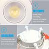 20 adet Led Downlight 5W 7W 9W 12W 110V/220V Tavan Lambası Gömme Downlight Yuvarlak/Kare Led Panel Işık Spot