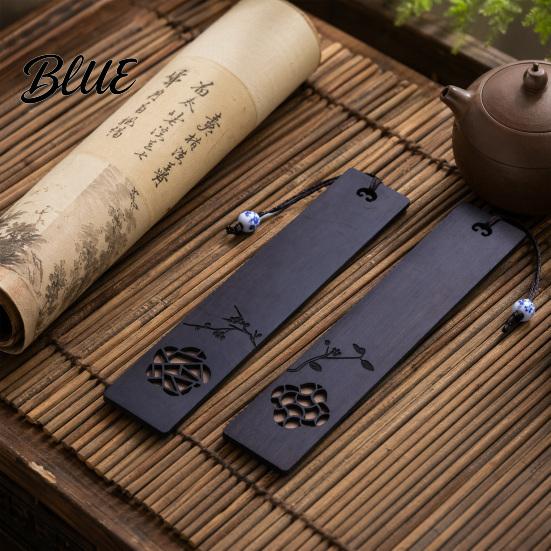 Elegant Book Accessory Spring Window Cutout Bookmark Rosewood Redwood Page Marker