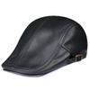 Sheepskin Baseball Cap/Beret for Men - Autumn Winter Casual Fashion Hats for Mature Youth Elderly