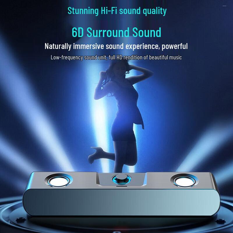 Suoai SH16 Desktop Bluetooth Soundbar with Subwoofer