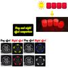 Moto Wheel Reflective Stickers Luminous Valve Caps Fluorescent DIY Car Bicycle Wheel Styling Tyre Hub Motorcycle Accessories