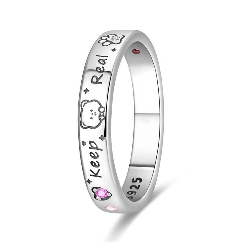 Anelli Semplici in Argento 925 Stella Diamante Lucida Cuore Pietra Blu Gemma Coppia Fedina Liscia Gioiello Regalo per Matrimonio Fidanzamento