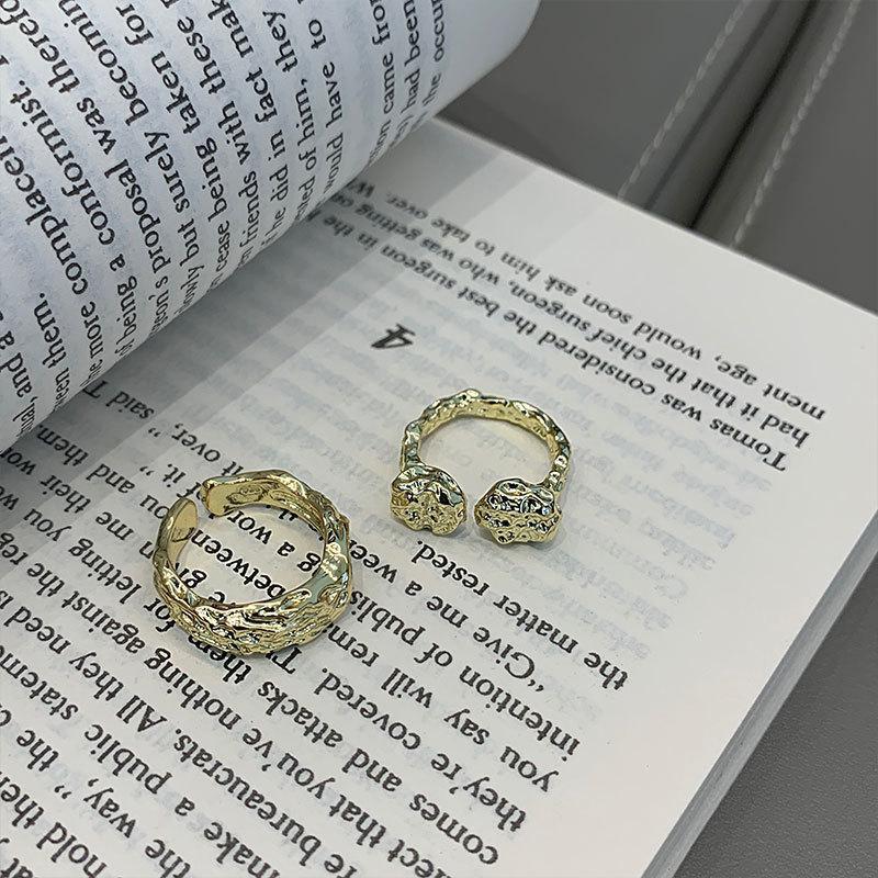 Inspired Korean Sophisticated Irregular Design Ring Perfect For Trendy Fashion Womens