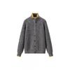 Vintage Style Knit Cardigan Women Semi-High Neck Single-Breasted Casual Comfort 2026