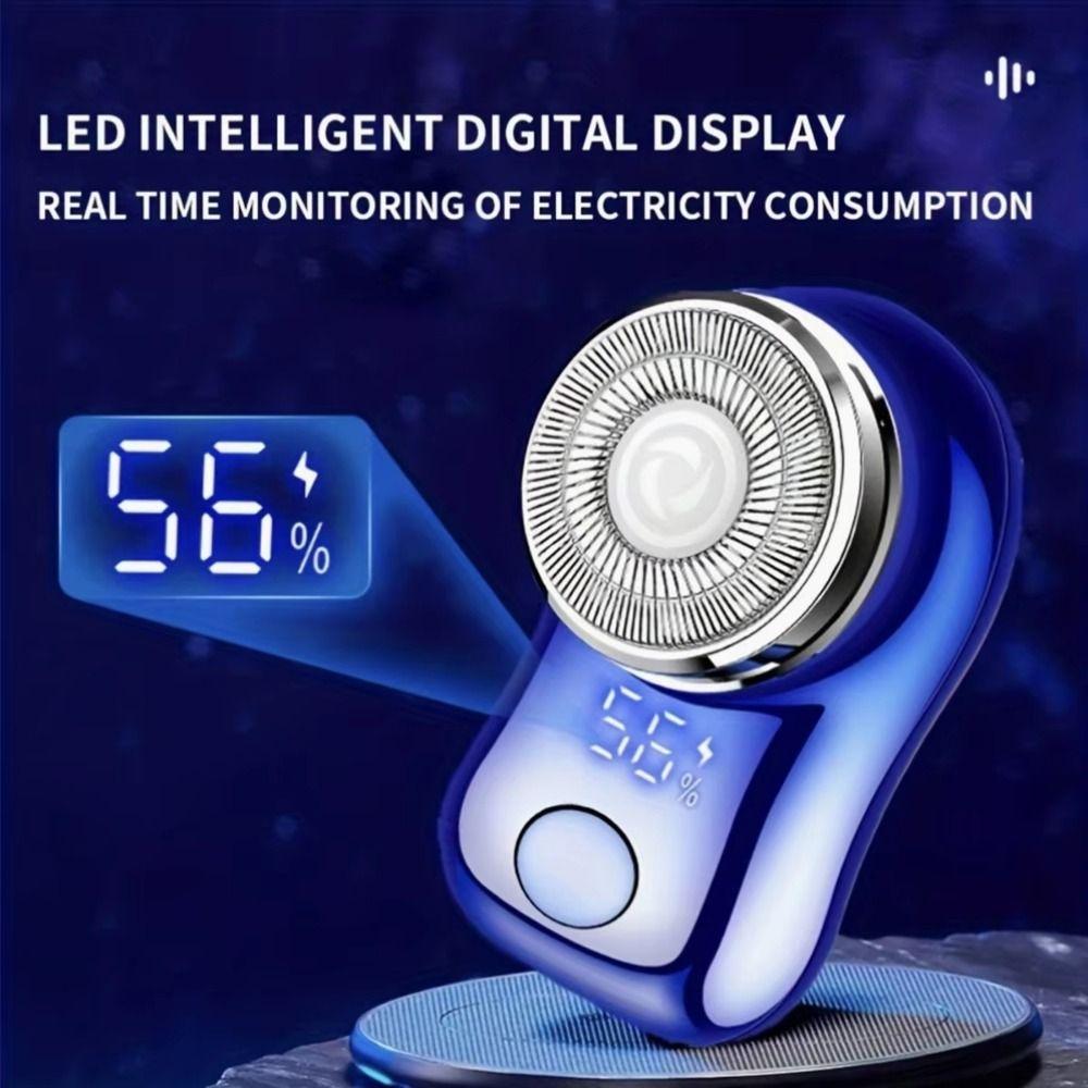 Cordless Mini Electric Shaver USB Rechargeable Men's Beard Trimmer for Face Body