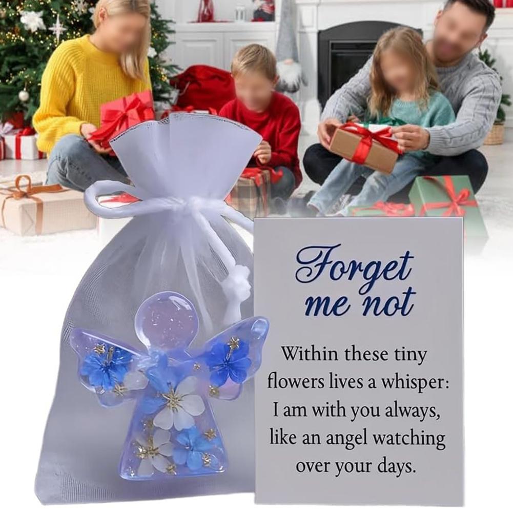 1pc Angel Flat Decoration Angel Present Forget Me Not Angel Present: A Heartfelt Sympathy Keepsake For Loved Ones Decoration