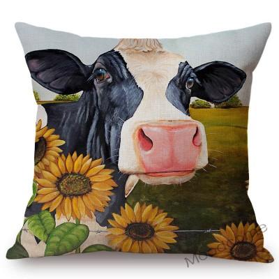 Nordische Aquarell Schöne Kuh Malerei Heim Dekoration Sofa Überwurf Kissenbezug Ölgemälde Baumwolle Leinen Stuhl Sitzkissenbezug
