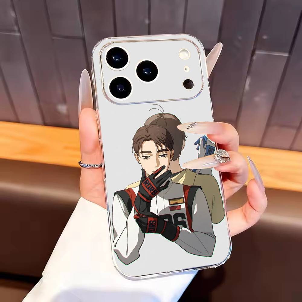 Hot Anime Initial D AE86 Phone Case For iPhone17,16,15,14,13,12,11 Plus,Pro Max Soft Transparent Cover