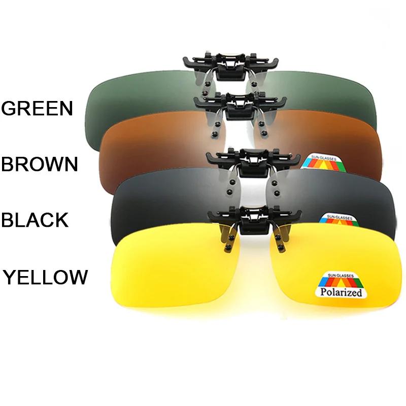 Fischen Pilot Nachtfahrbrille Aufsteckbrille Polarisierte Sonnenbrillen Aufsteckbrille Für Herren Damen Kurzsichtigkeit Brillen Quadratische Sonnenbrillen