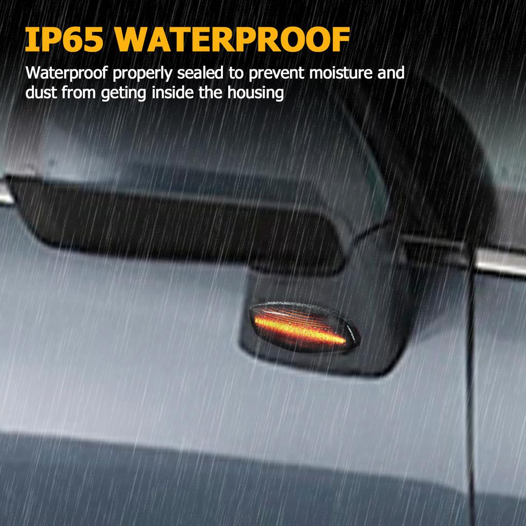 Smoke Side Indicator Flowing Dynamic Turn Signal Ip65 Waterproof Canbus Error Free For Peugeot 207 308 3008 5008 6325G5 6325G6
