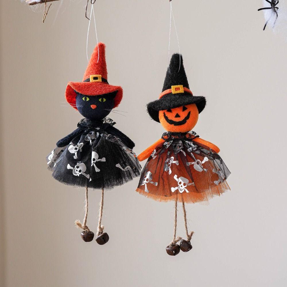 Pumpkin/Black Cat Halloween Pendant Ghost/Witches Halloween Ornament Living Room