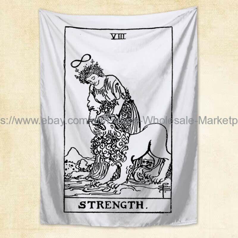 Tapestry Poster about the power of the white tarot card 75x100