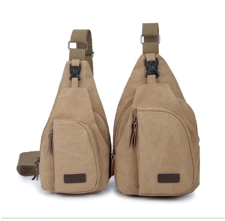 Korean Style Men's Multifunctional Canvas Crossbody Bag