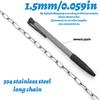 304 Stainless Steel Chain 1–5M Welded Rust‑Proof Metal Chain for Hanging Swing Pet Leash Clothesline Guardrail DIY Projects