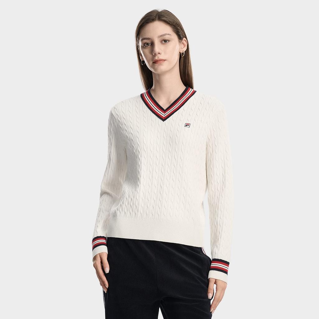 FILA Heritage Sweater Women's Cloud White F11W618412FWT