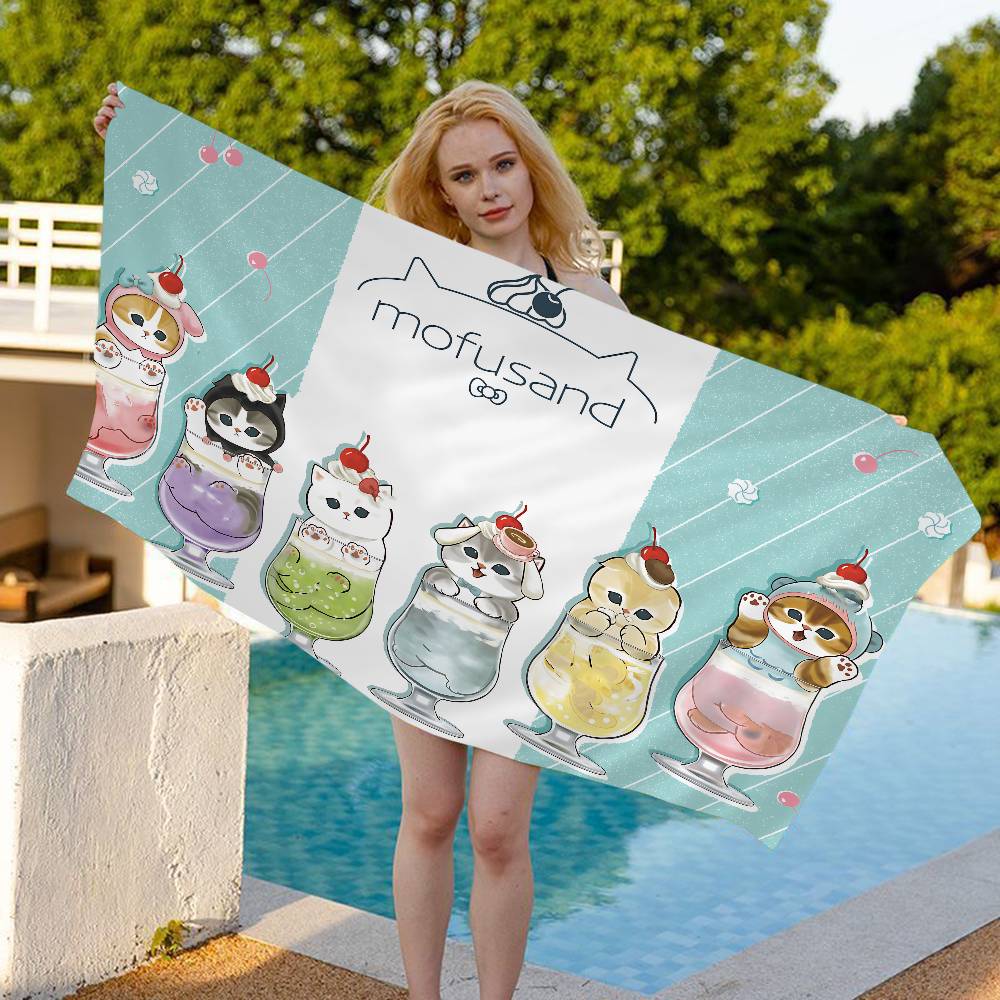 Cartoon Cute M-Mofusand Microfiber Beach Towel Absorbent Quick Dry Soft Yoga Swimming Resort Mountain Climbing Towel