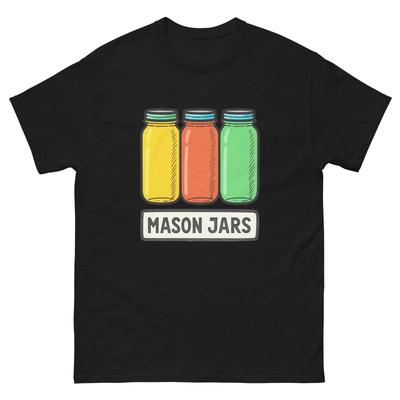 Mason Jars Farming Rural Life Agriculture T-Shirt