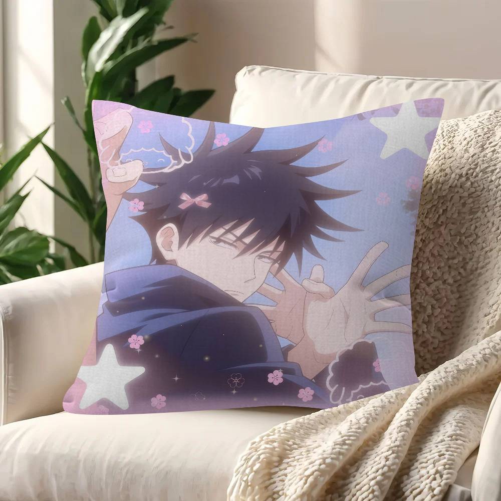Coole Anime Jongen Megumi Fushiguro Gepersonaliseerde Kussensloop Kinderkamer Wilde Feest Decor Kussensloop kind Verjaardag Douche Cadeau 30x30cm