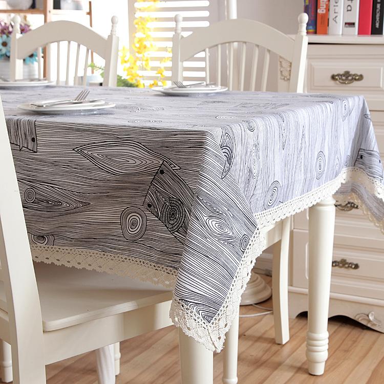 Rural Wood Strips Table Cloth Dinner Rectangular Grey Antiderapant Tablecloth Home Kitchen Tischdecke Decor Desk Table Covers