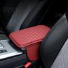 Faux Leather Center Console Pad Car Cover, Armrest Cover for Car, Cushion Universal Middle with Side Storage Pockets Box