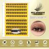 100/120/200Pcs Self Adhesive Eyelashes Clusters Kit Pre-Glued Individual Eyelashes with Tweezers Natural Volume False Eyelashes