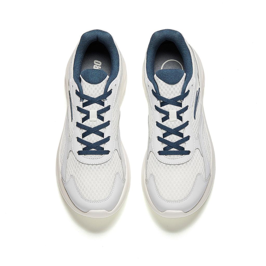 Anta Liuyun Slip Resistant Abrasion Resistant Low top Casual City Commuting Running Shoes Men's White Gray Blue 912615505-1