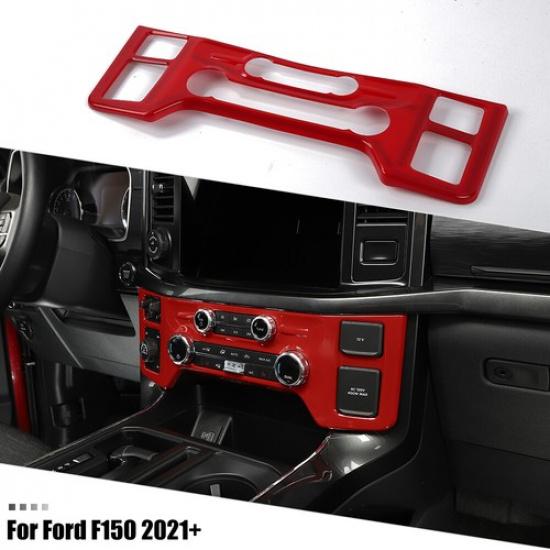 Red Central Control Air Conditioner Switch Adjust Trim Cover For Ford F150 +