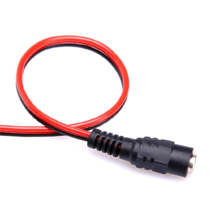 Standard 5.5x2.1mm Female Power Cable, Power Pigtail Wire for Safe Electrical Supply Security Camera, ,