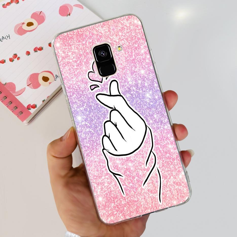 For Samsung Galaxy A8 Plus 2018 Case SM-A730F Luxury Painted Cover Soft Silicone Phone Case For Samsung A8 2018 A530F A8+ Bumper