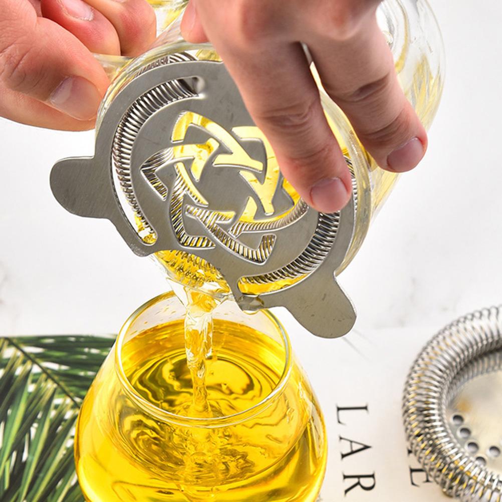 Stainless Steel Cocktail Strainer Ice Filter Shaker Ice Wire Mixed Drink Colander Professional Bartender Bar Tools