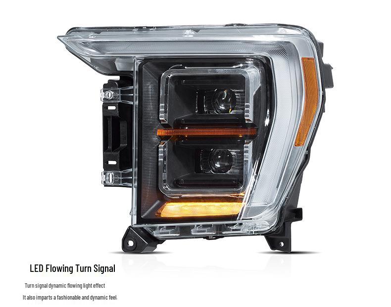 Ford F150 Raptor LED Streamer Turn Signal & Daytime Running Light Headlight Assembly