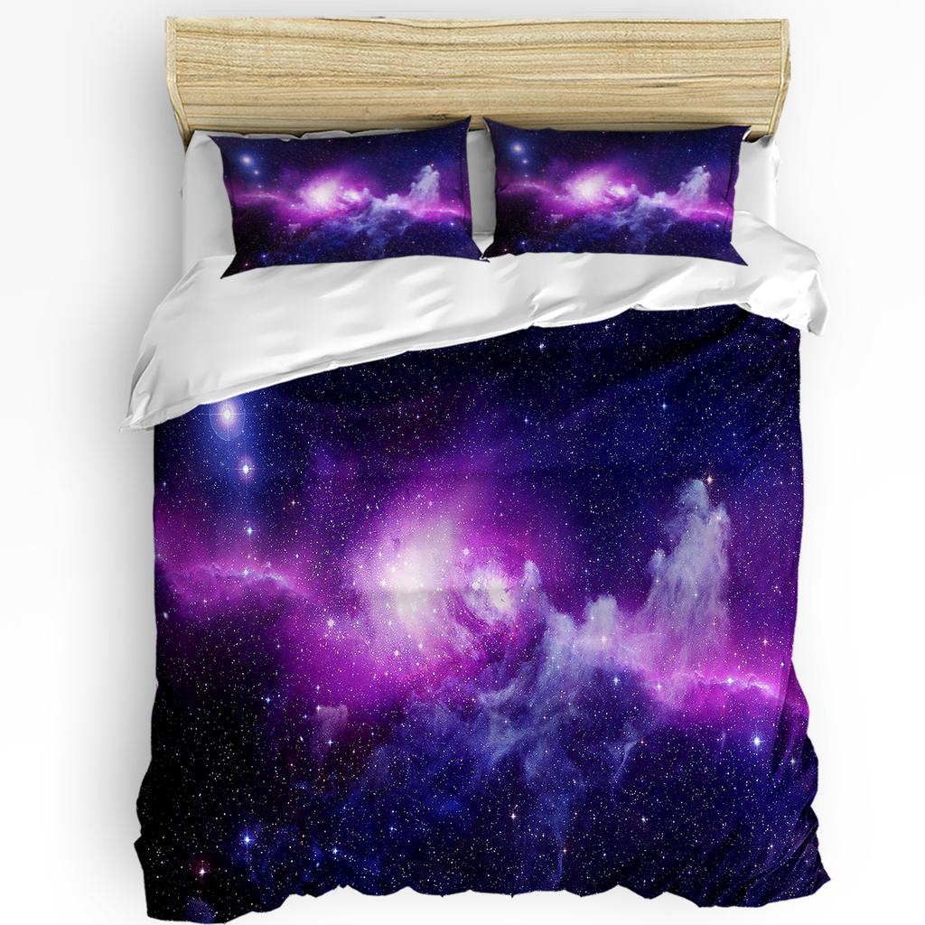 3pcs Bedding Set Star Galaxy Starry Sky Home Textile Duvet Cover Pillow Case Boy Kid Teen Girl Bedding Covers Set