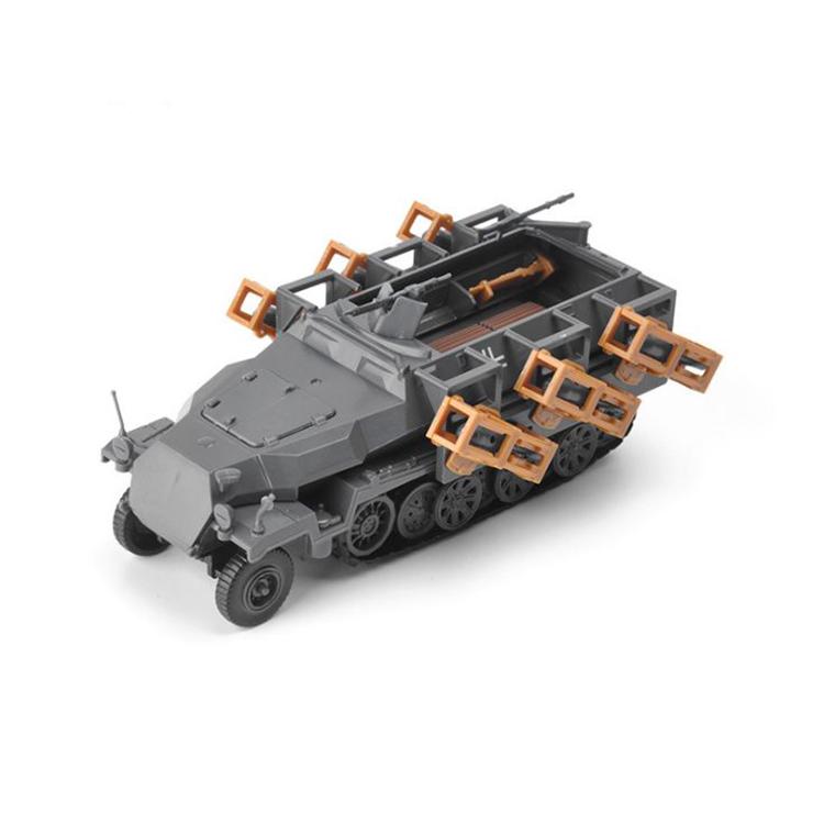 1:72 4D Plastic Puzzle Assemble SD.KFZ.7/2 panzer Tank Model World War II Model Assembling Military Playthings Designed For Children Gifts