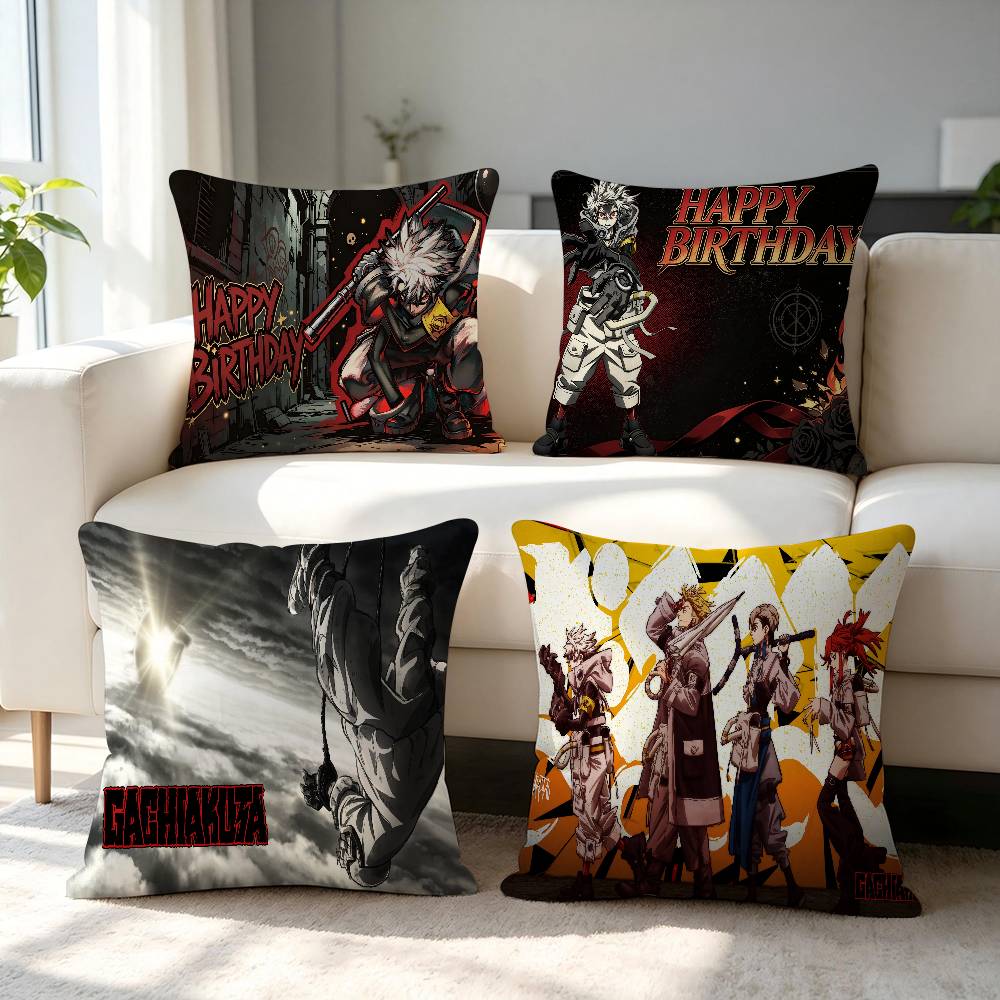 Cartoon Cool Manga Pillow Cover Soft Decorative Throw GGachiakuta Pillow Case Couch Home Decor for Living Room Sofa Party Gift