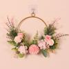 Artificial Wall Hanging Simulation Flower Wreath Pendant For Wedding Home Christmas Decoration