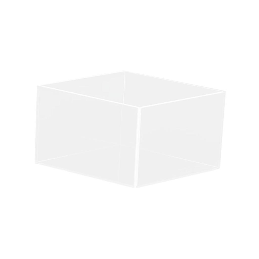 Acrylic Cube Display Box Stand 5 Sided for Parties Cosmetics Cupcake