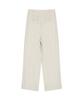 Nigaennikol Minimal Long Pintuck Slacks_Light Cream
