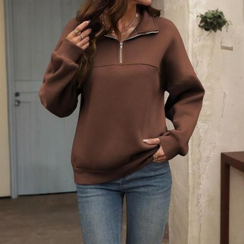 Women S Loose Fit Pullover Casual Sweatshirt Autumn Style