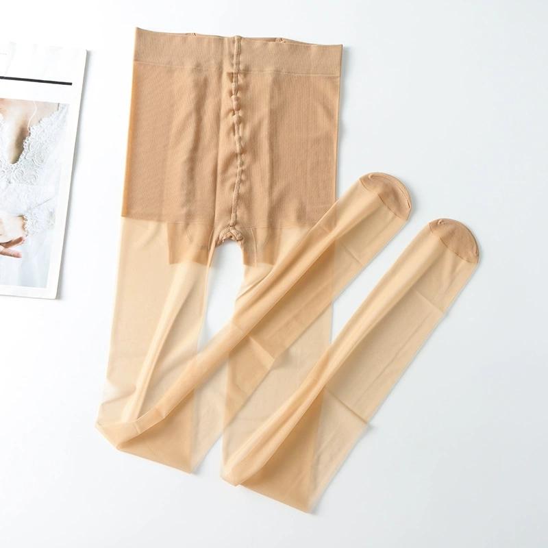 

10D Super High Elasticity Nylon Pantyhose Women Sexy Ultra Thin Breathable Intimate Underwear Anti-Hook Transparent Tights XL