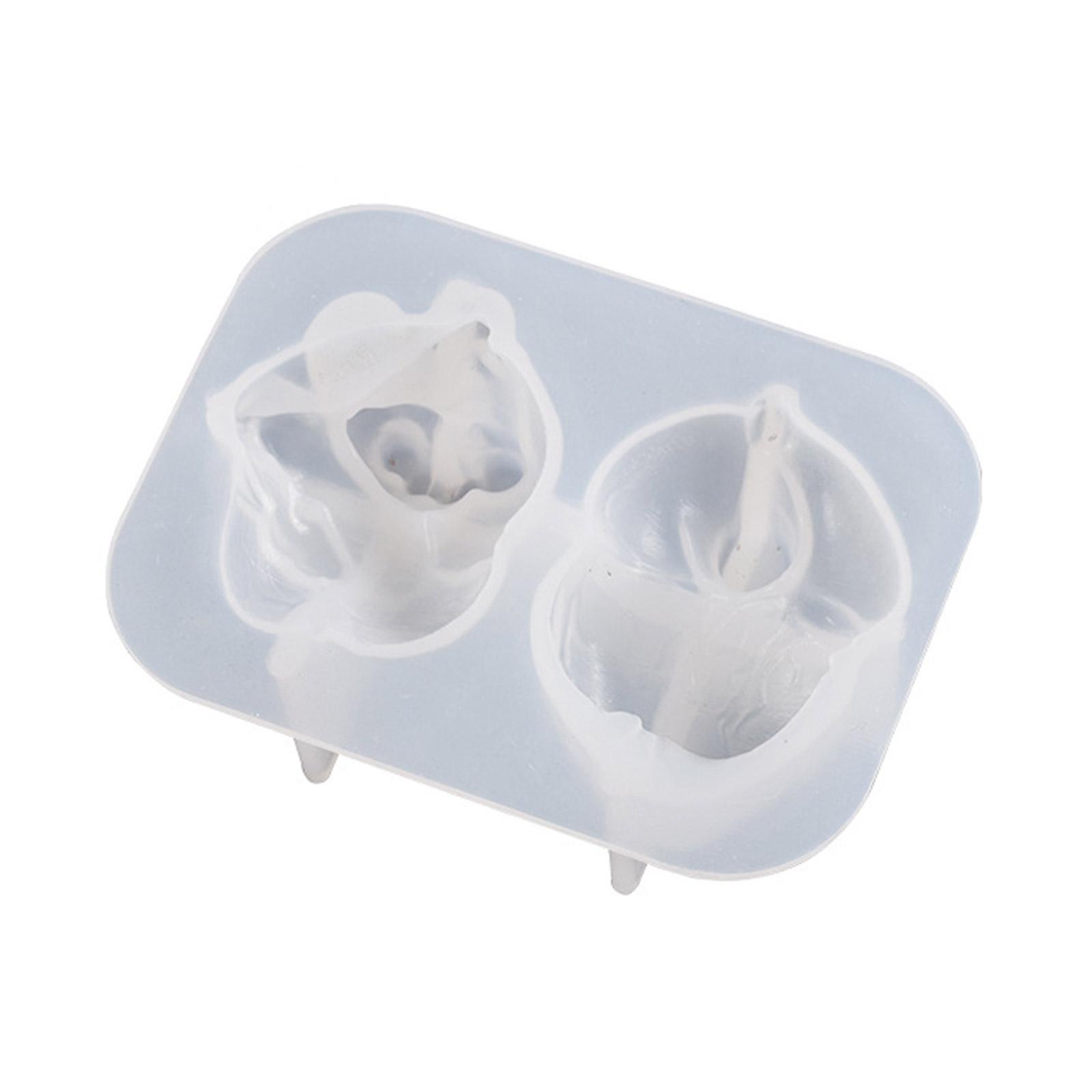 Silicone Mold Cake Decorating Tool Soap Candle Resin Mold Cerebrum Heart Fondant